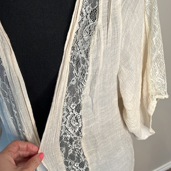 Sheer Lace Bohemian Swim Cover M/L - Picture 2 of 4